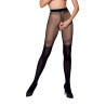 Collants ouverts TI012 20/40 deniers - noir
