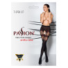 Collants ouverts TI017 20/40 deniers - noir