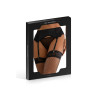 Porte-jarretelles en dentelle avec string noir