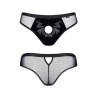 Slip type brésilien noir ouvert - Regnes