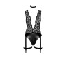 Body jarretelles Libido F297 wetlook et dentelle