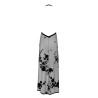 Robe longue dos nu Divinity F312 tulle floqué