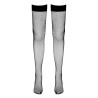 Bas résille autofixants noir - Cotelli Legwear