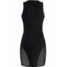 Robe moulante noire V-10619 - Axami