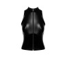 Top zippé Glam F324 vinyle et wetlook